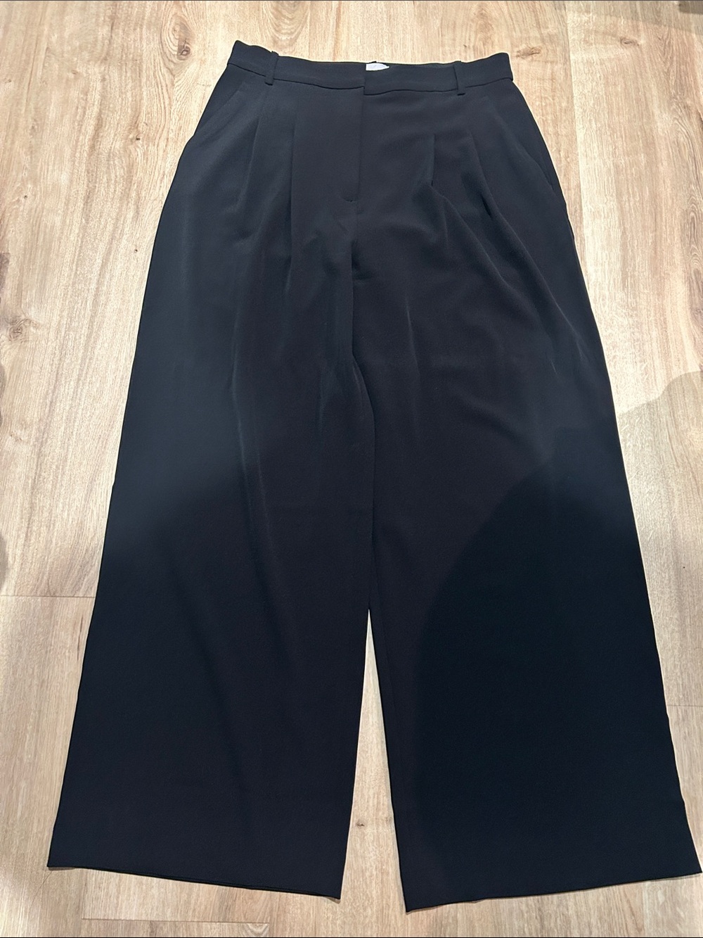 HM  Wide Leg Black Trousers